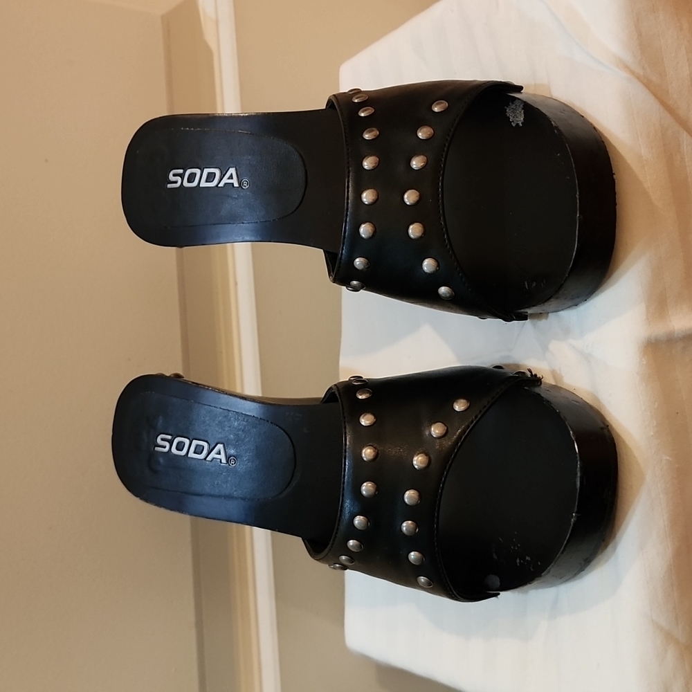 Soda Size 8 Studded Heels